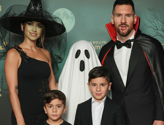 Antonela Roccuzzo y Lionel Messi sorprendieron con looks espectaculares en Halloween junto a sus hijos Thiago, Mateo y Ciro