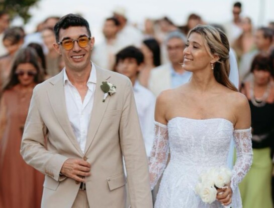 El look romántico de Mariana Rojas para su casamiento con Agustín Neglia en México