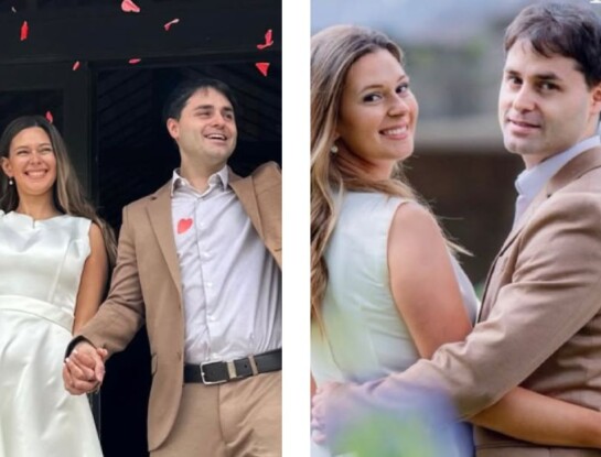 Las fotos del casamiento del periodista Martín Candalaft y Mariela, su novia