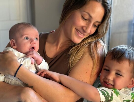 La emoción Mica Viciconte al conocer a Bernardo, su sobrino