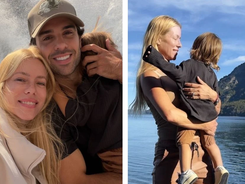 Las fotos de Nicole Neumann y Cruz, su hijo, en su escapada a Bariloche