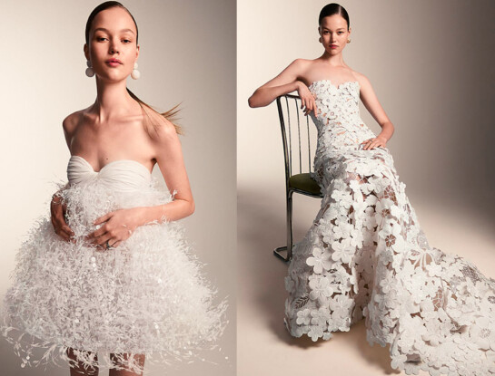 Alerta tendencia Novias: Oscar de la Renta impone el romanticismo moderno con texturas livianas y detalles artesanales