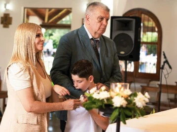 Bautismo Tomy, el hijo de Luis Ventura