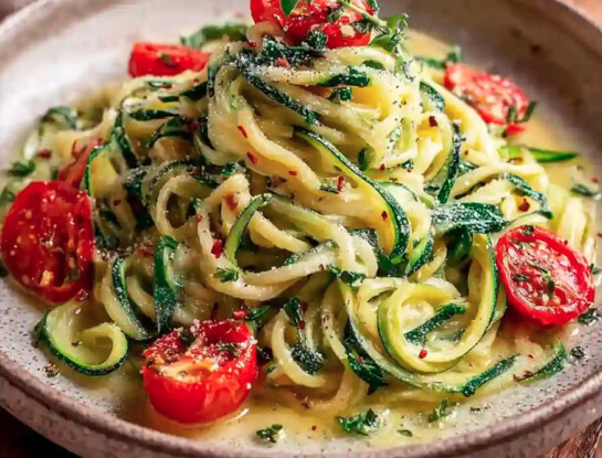 "Pasta falsa" de zucchini: la receta fácil, saludable y deliciosa que es viral en TikTok