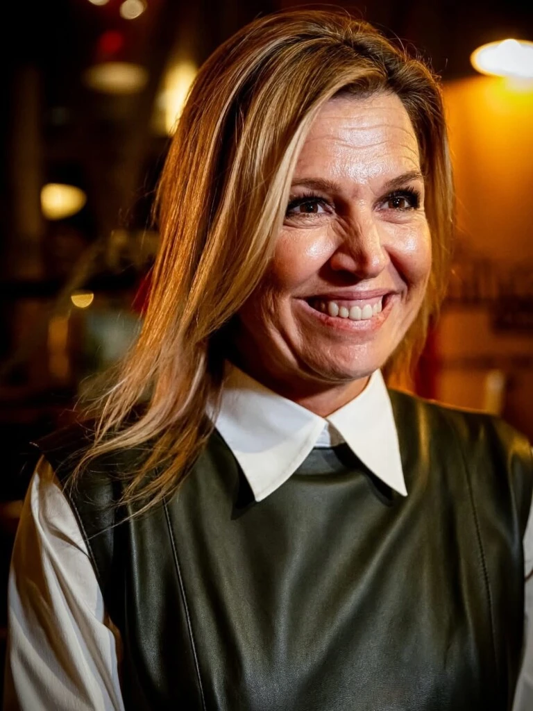 Máxima Zorreguieta sorprende con un look de cuero