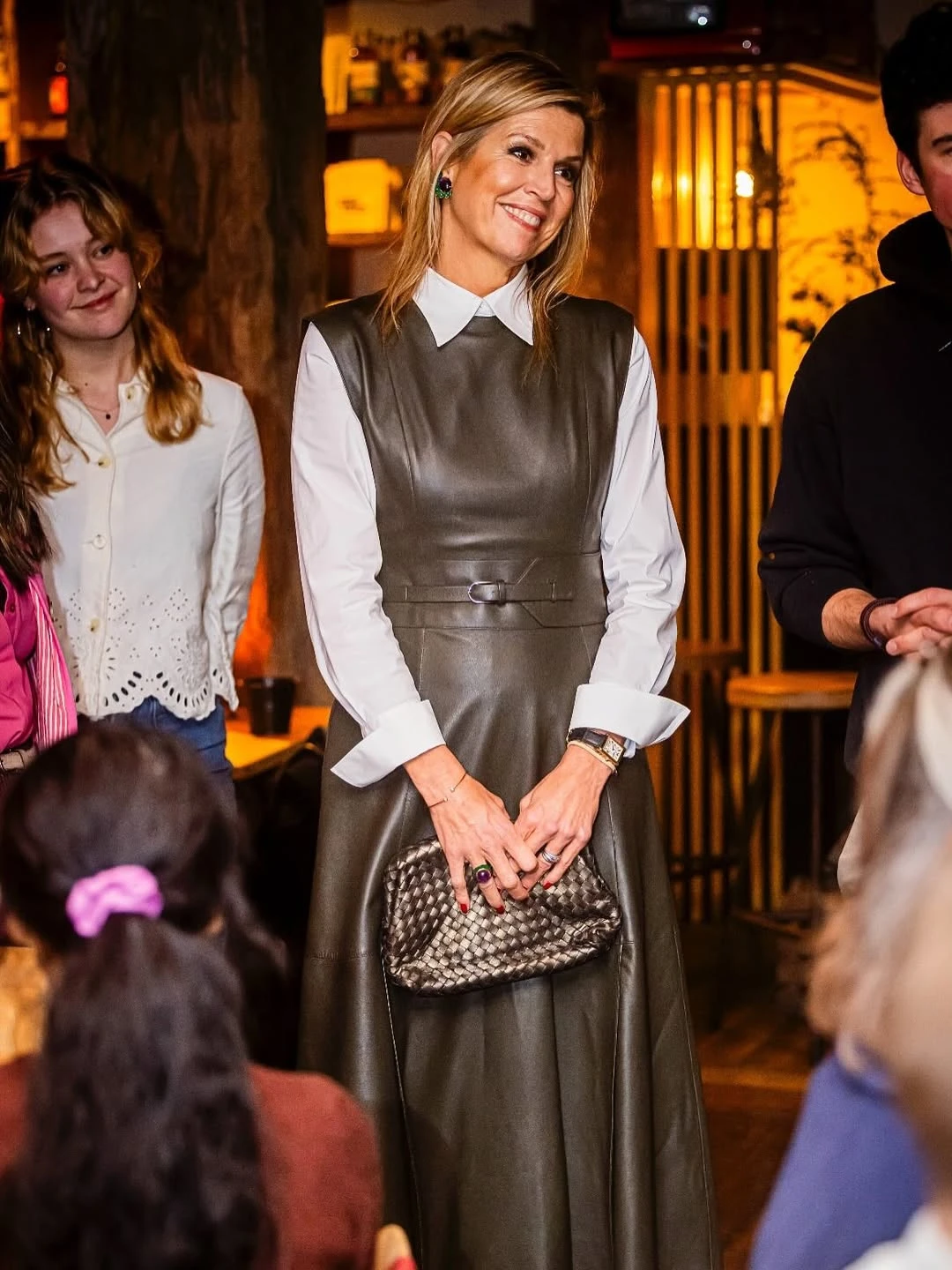 Máxima Zorreguieta sorprende con un look de cuero