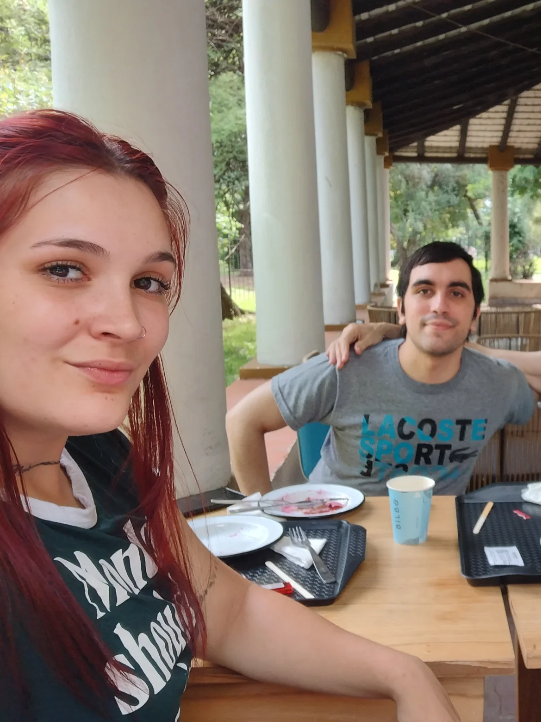 Rocío y su hermano Matías