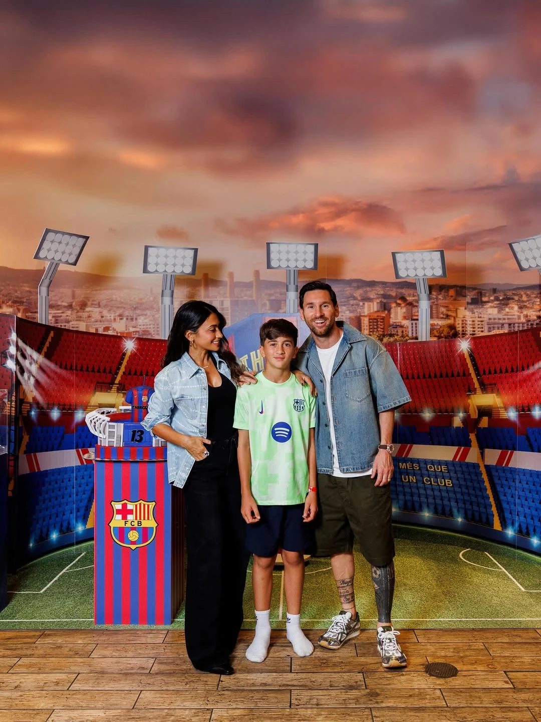 Thiago Messi celebró sus 13 años en una fiesta con guiños al Barcelona