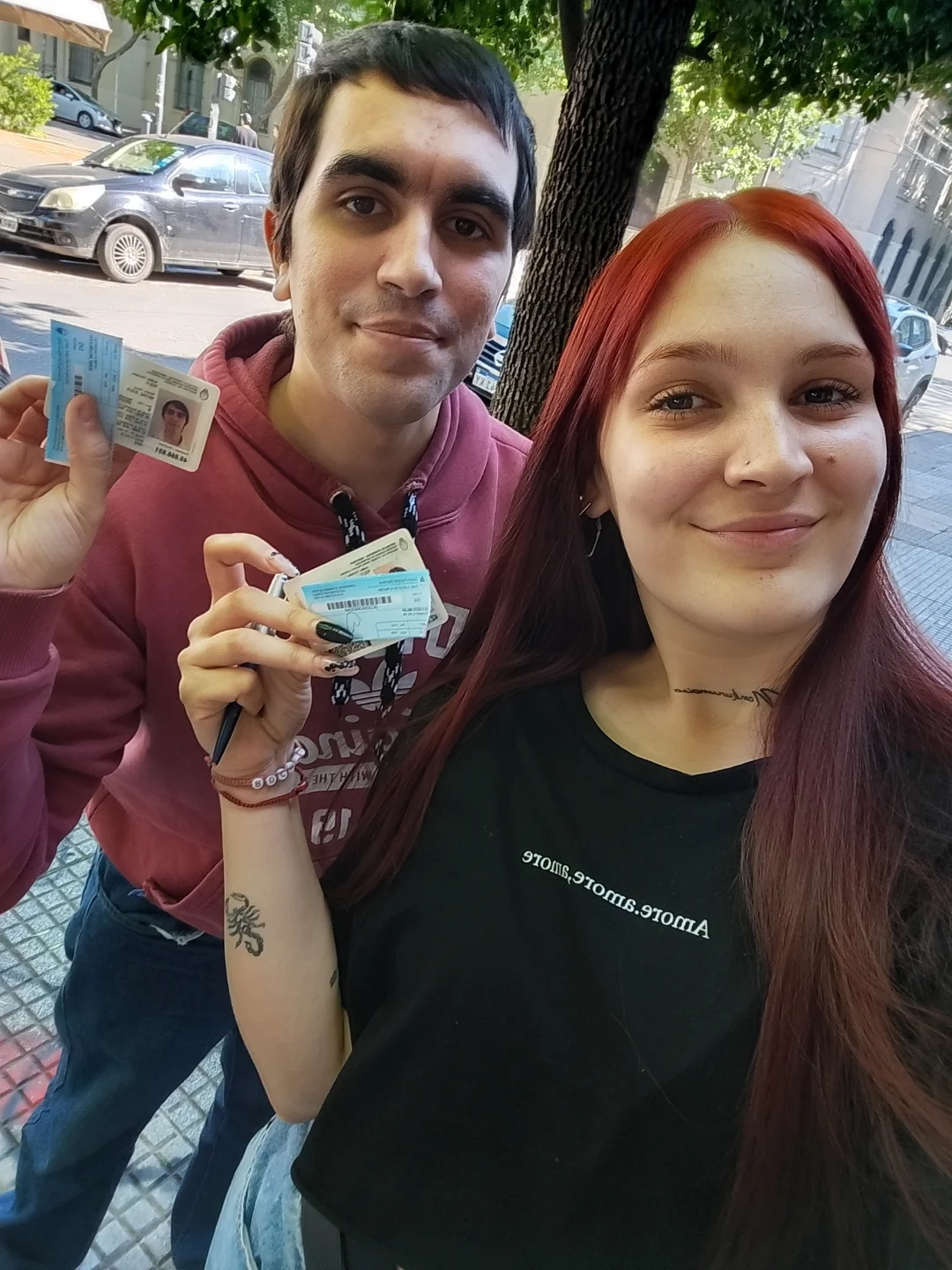 Rocío y su hermano Matías