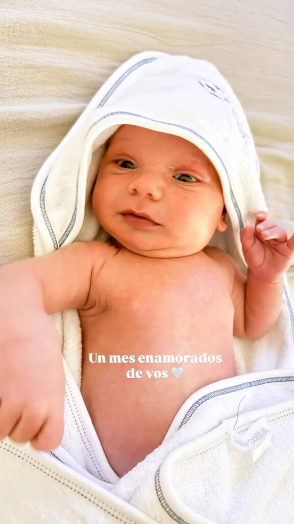 Faustino cumplió su primer mes. Foto: IG.