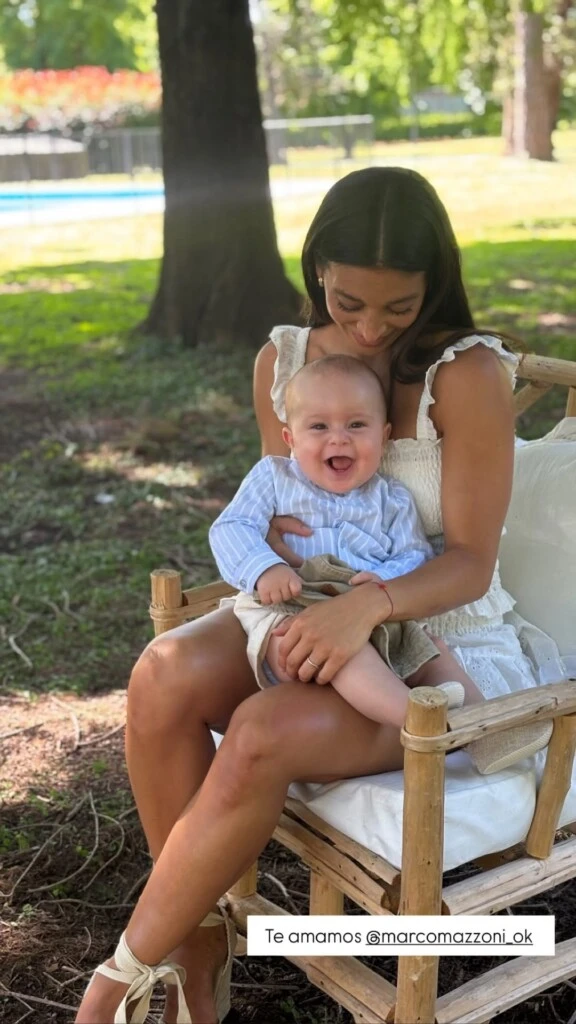 Sol Pérez junto a Marco.