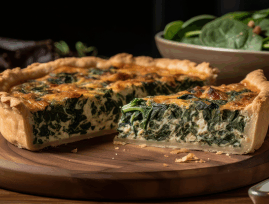 Tarta de espinaca a la crema con base de papa: receta fácil y bien casera