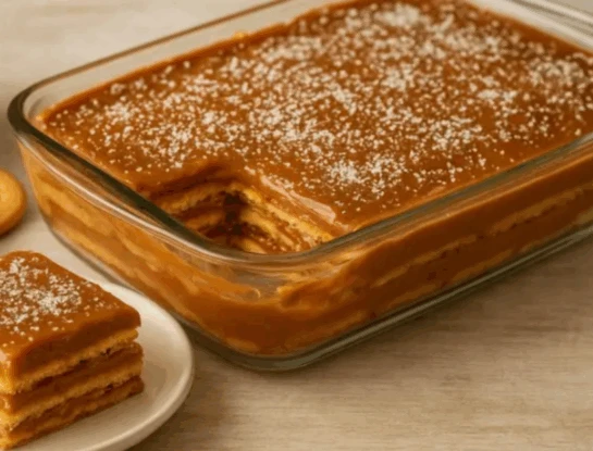 Torta fría de vainilla con galletitas y dulce de leche: fácil y sin horno