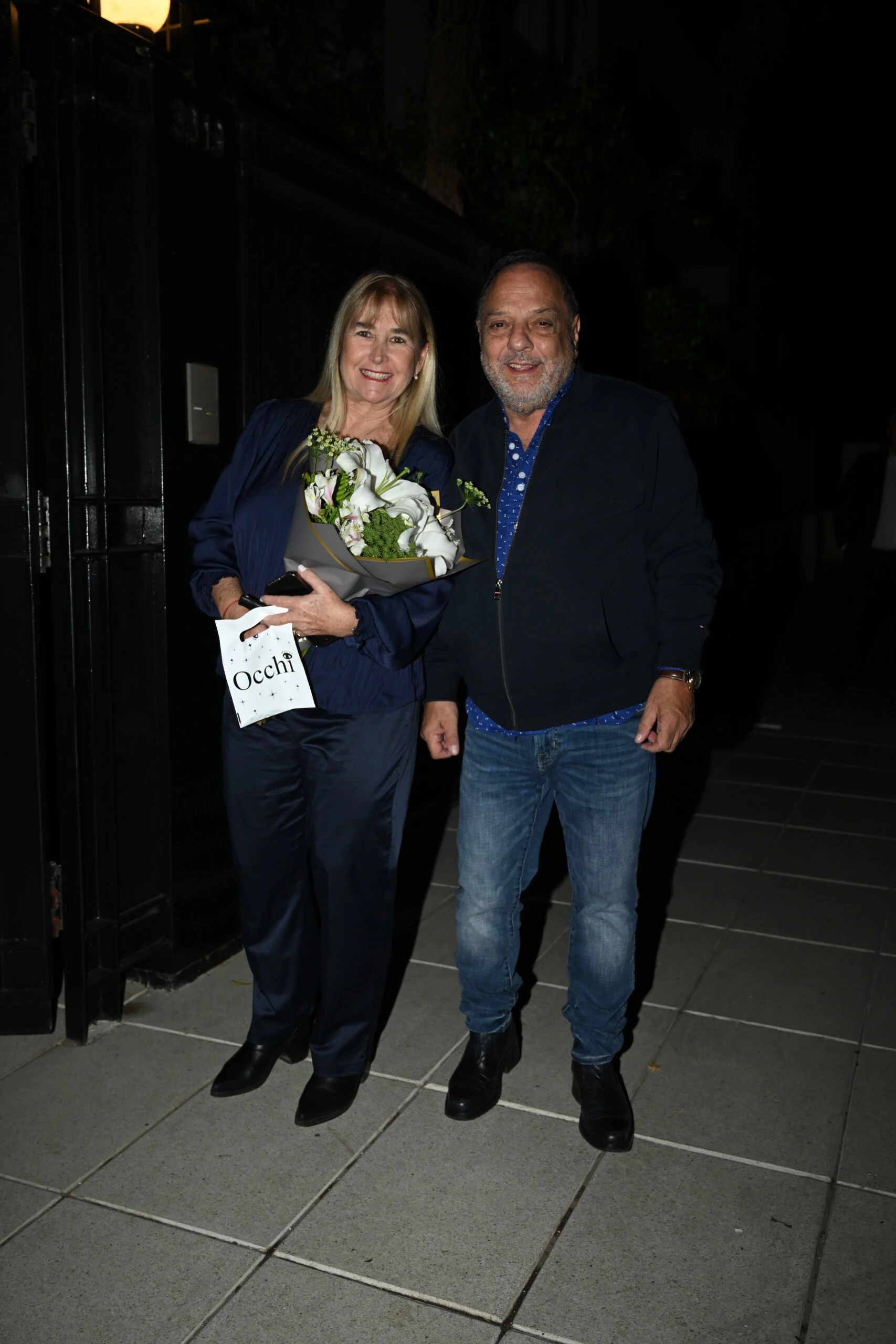 Baby Etchecopar y esposa