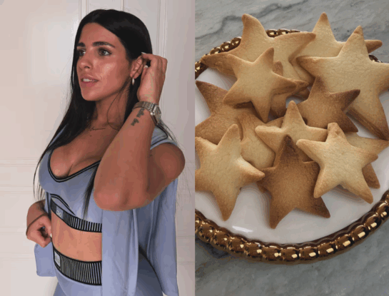 Galletitas en forma de estrella: la receta navideña de Valu Cervantes