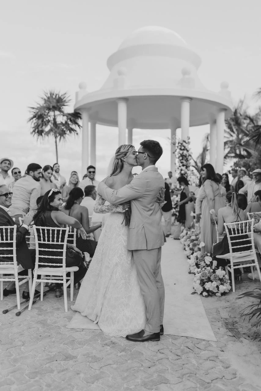 La pareja se casó por tercera vez. 