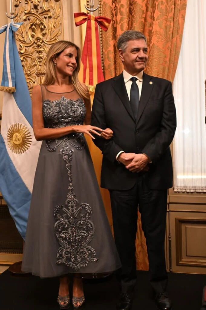 María Belén Ludueña acompañó a su esposo Jorge Macri. Foto: