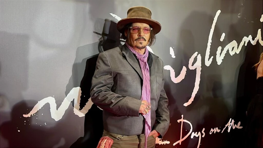 Johnny Depp en el estreno de su nuevo film.