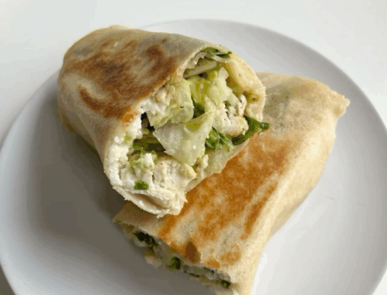 Wrap de pollo y salsa cesar: fácil, rico y súper fresco