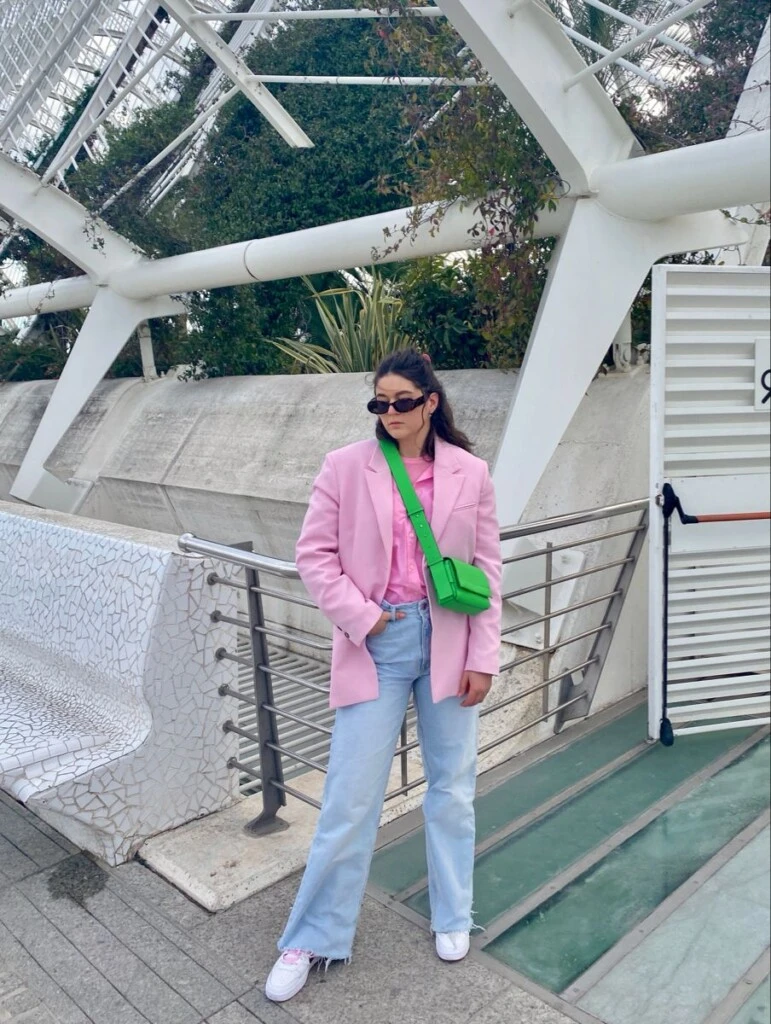 Esta combinación es fresca para el verano.