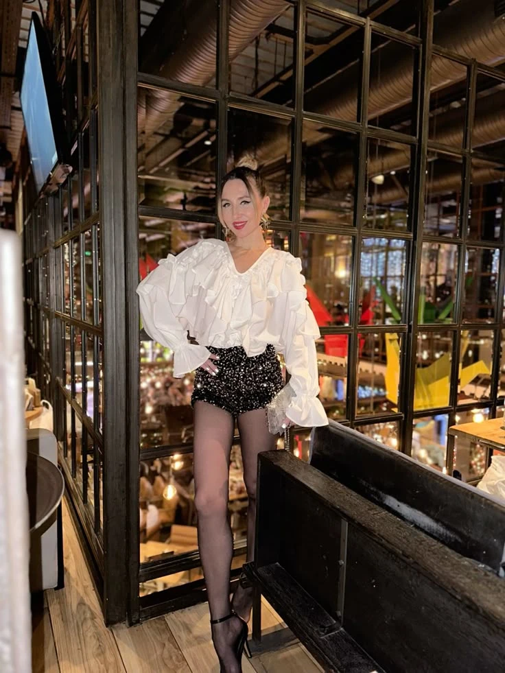 Podés crear un look de fiesta.