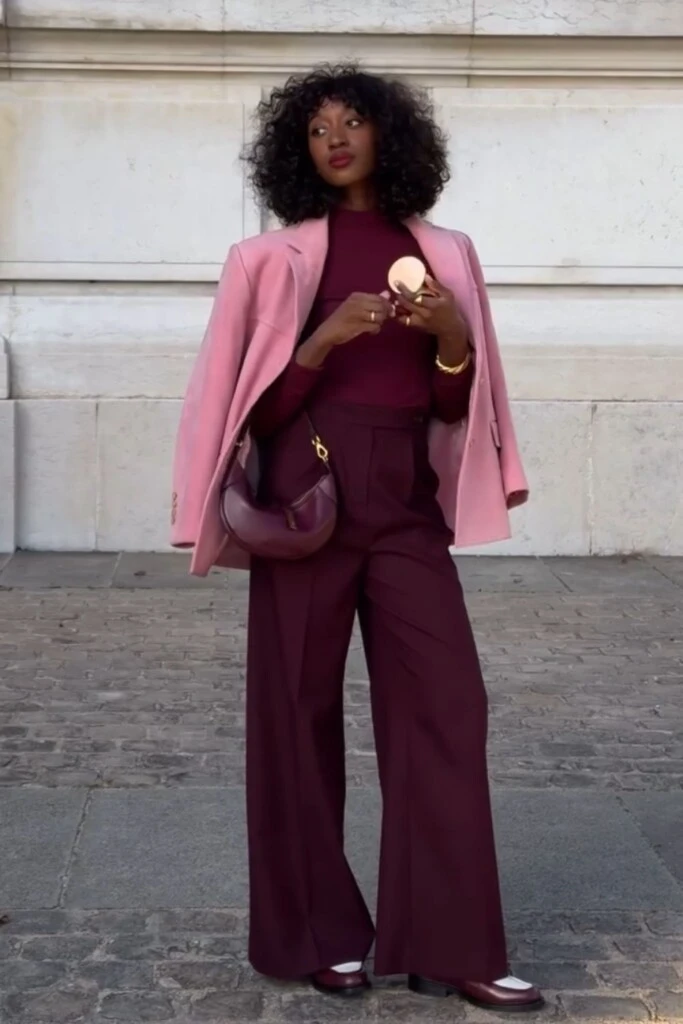 Un total look vanguardista.