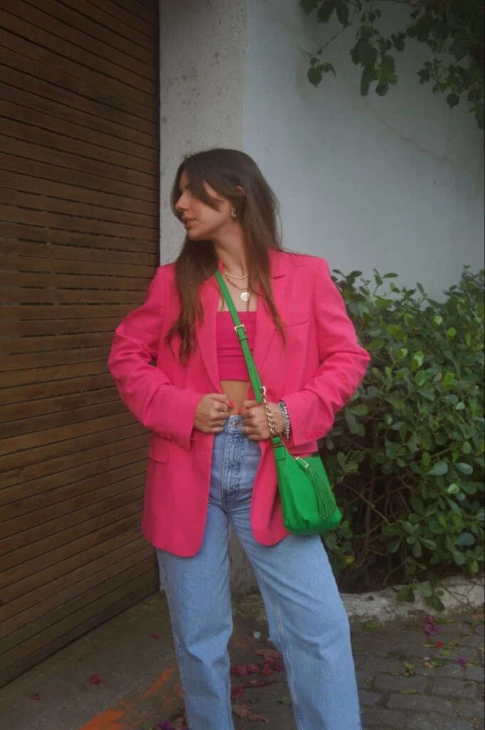 Esta combinación es fresca para el verano.