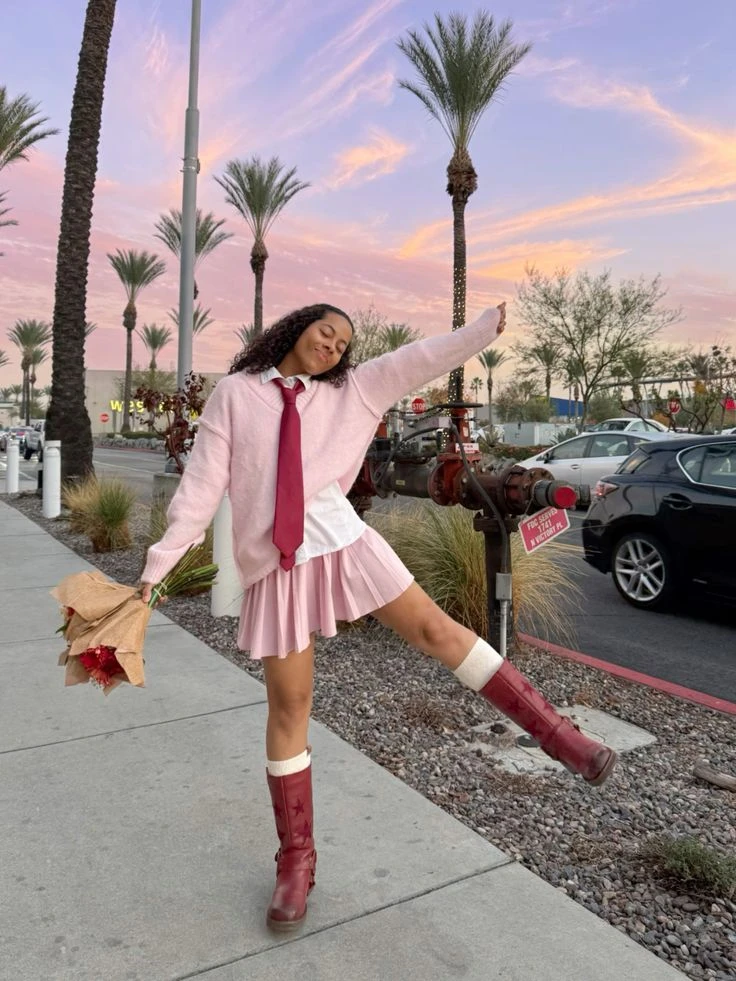 Un total look vanguardista.