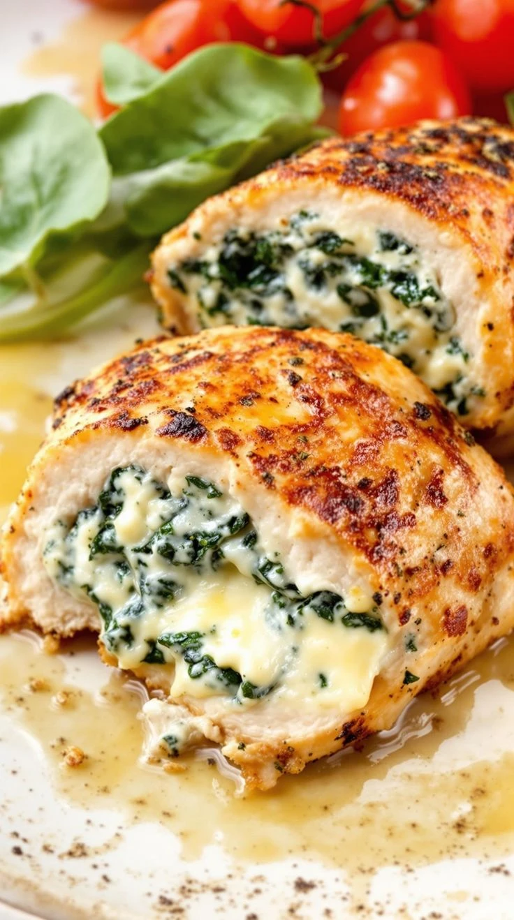 Pechuga rellena con espinaca y ricota: receta fácil con salsa cremosa de limón

