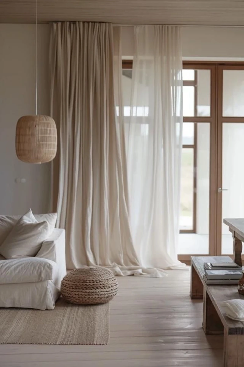 las que llegan al piso, ya sea con un quiebre mínimo o apenas rozandolo,  generan continuidad y orden visual.