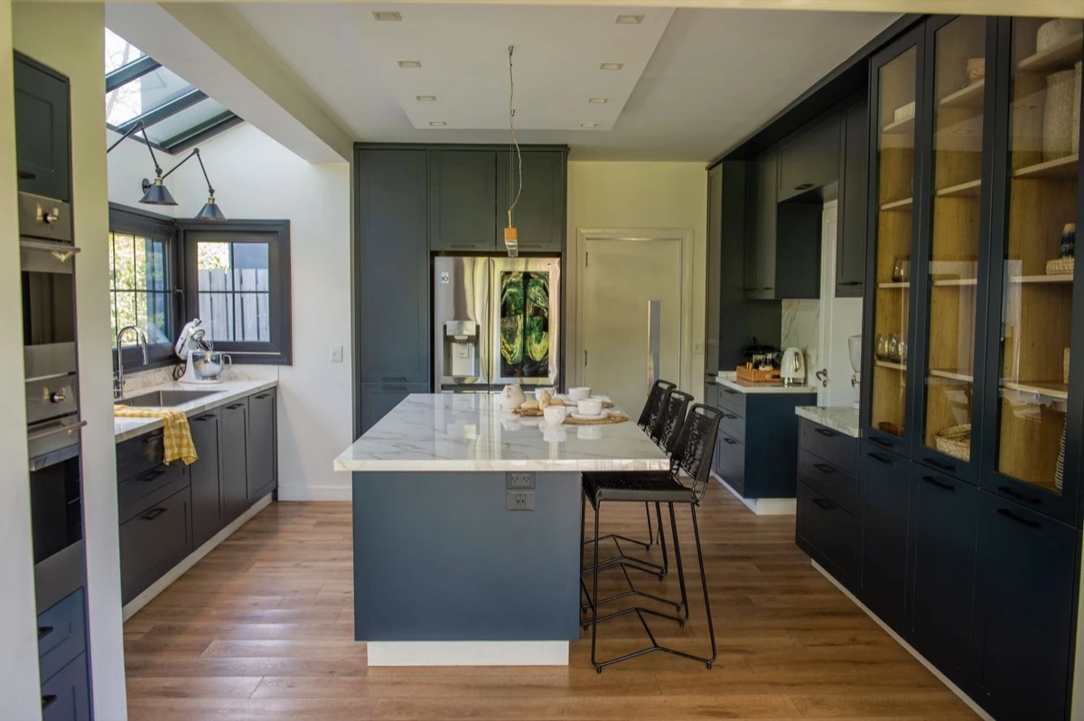 La isla es el corazón de la cocina.