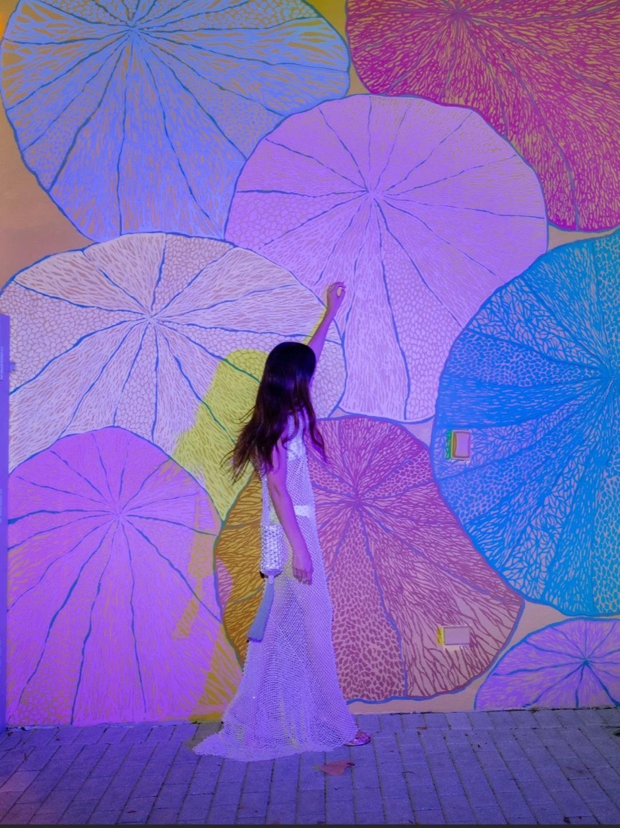 Ana Bonamico también pintó un mural en Miami. 