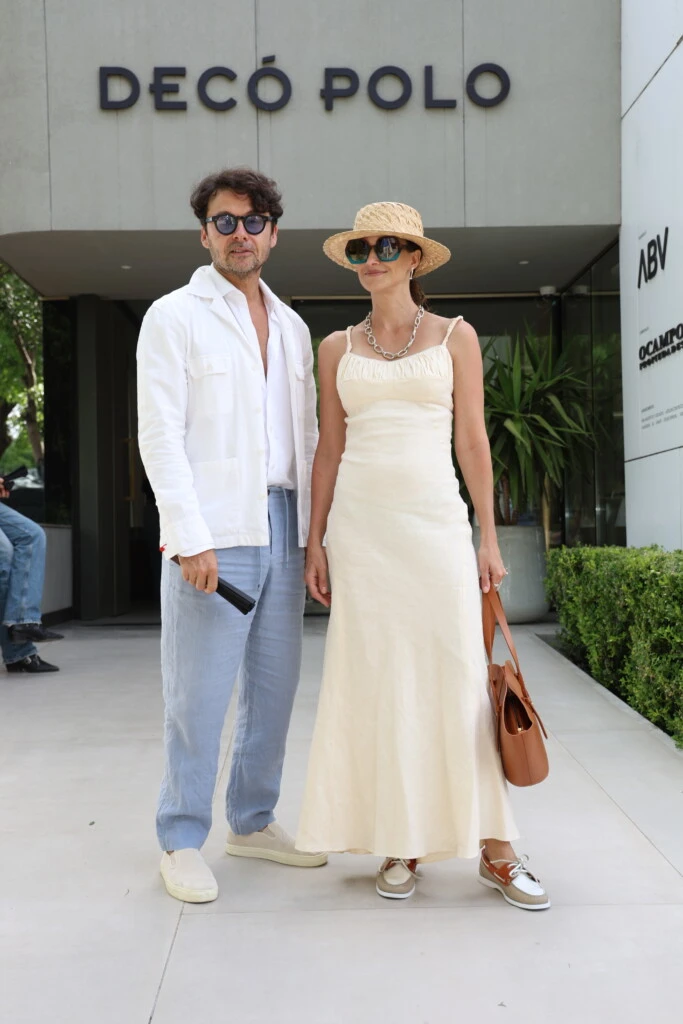 Mónica Antonópulos y Wally Diamante en la final de polo en Decó Polo