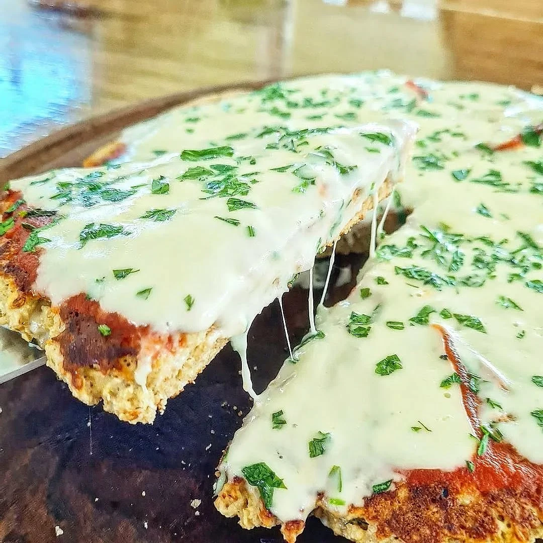 Pizza con base de avena