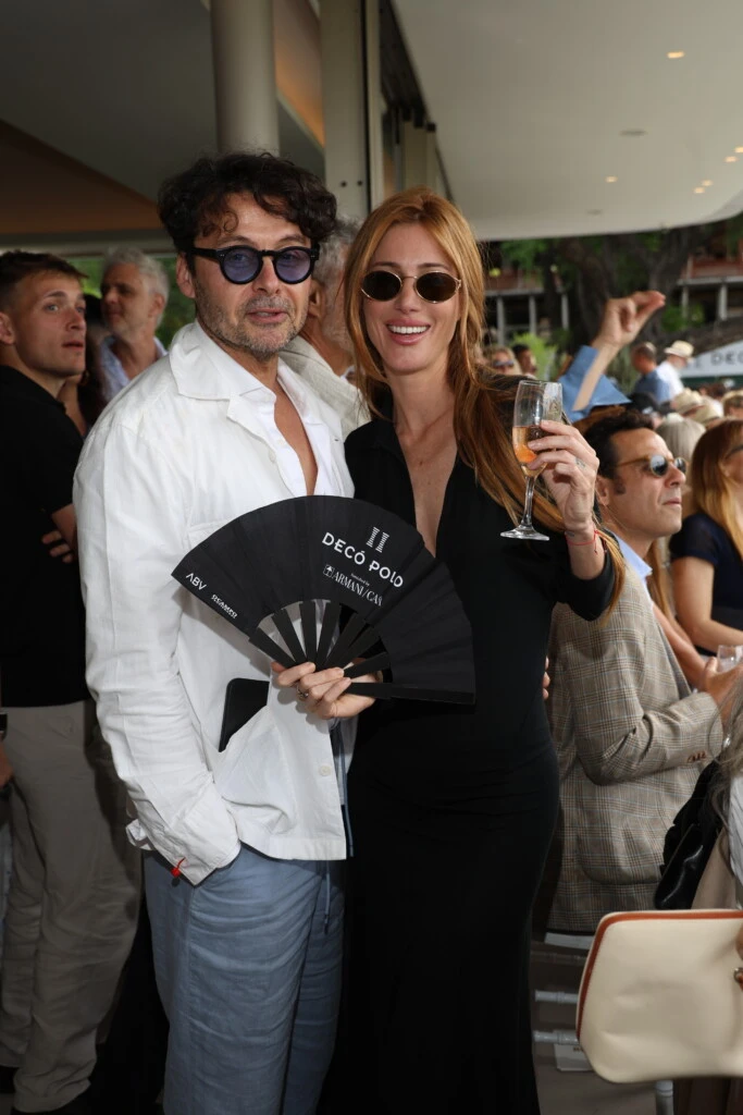 María Campos y Wally Diamante con Decó Polo