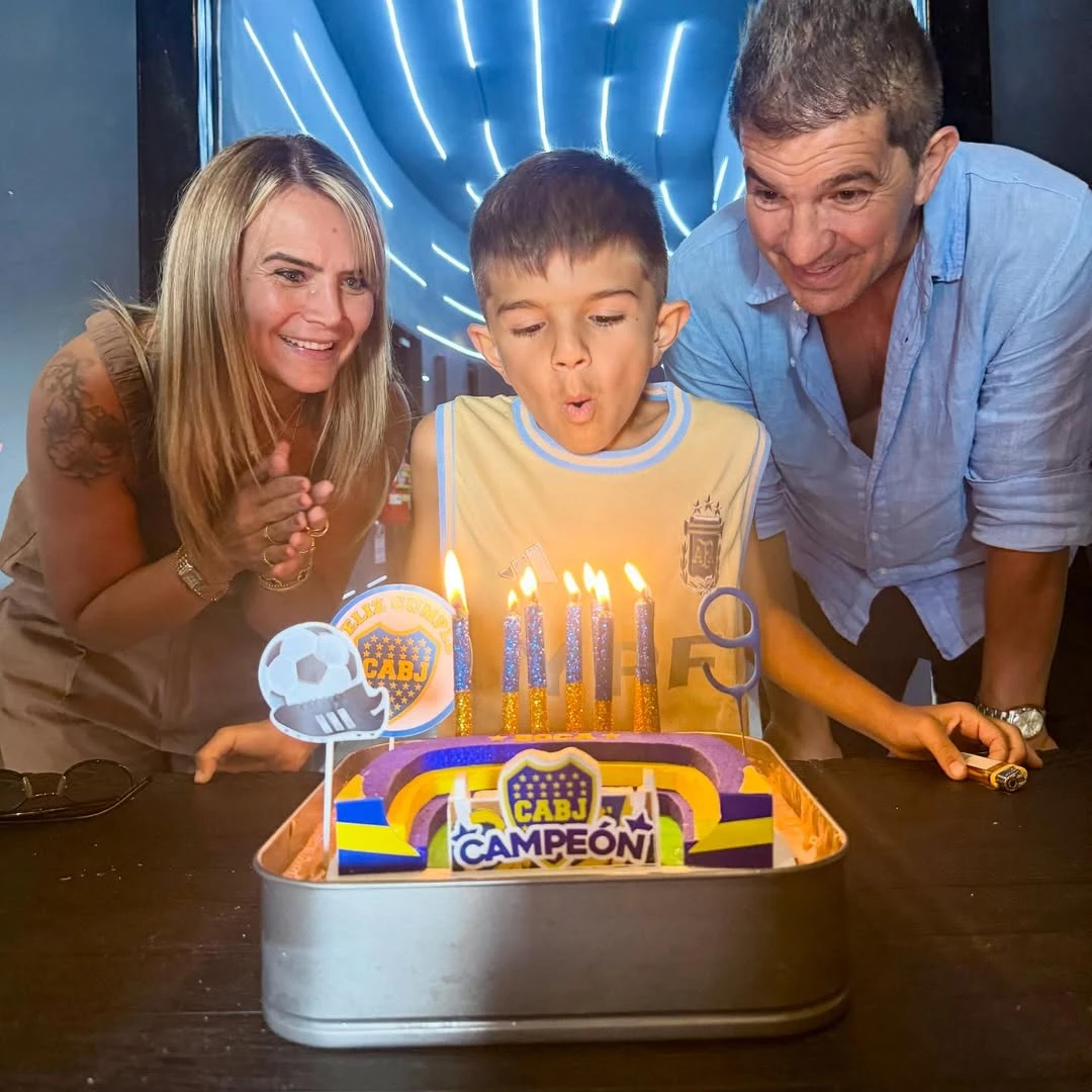 Así fue la fiesta temática de Roque, el hijo de Amalia Granata y Leo Squarzon, que cumplió 9 años