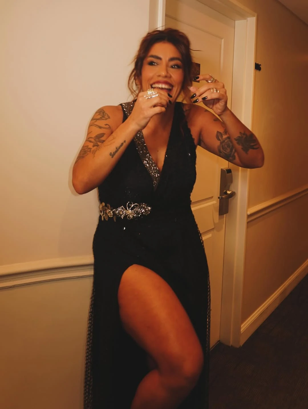 Anita Espósito con el diseño de 2019: lo volvió a usar pesando 40 kg menos