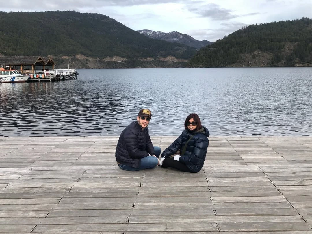 La foto que le dedicó Lussich a Meche en el día que su amiga hubiese cumplido años.