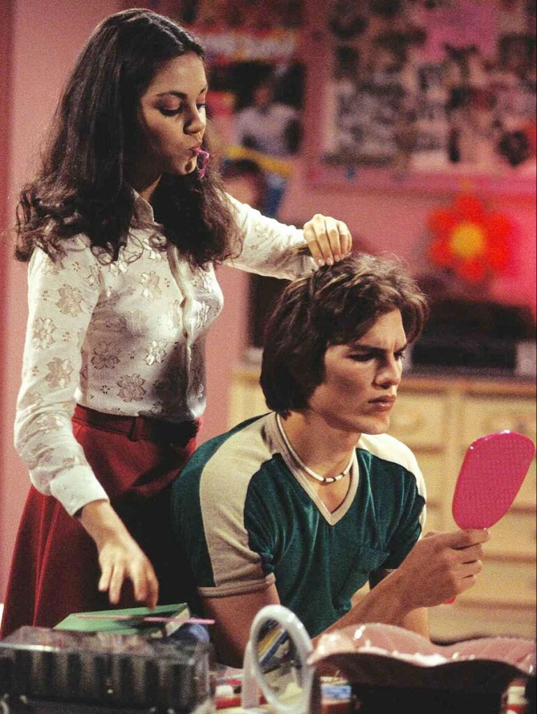 Mila y Ashton se conocieron en la serie "That ´70 Show".
