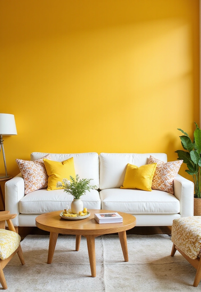 El amarillo es el color más energético de la decoración. 
