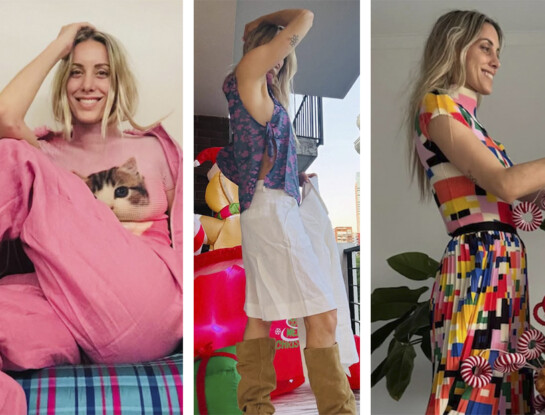 Anita Espasandín, la novia de Benjamín Vicuña, anticipa las tendencias del verano 2026: looks sastreros, faldas plisadas y mucho color