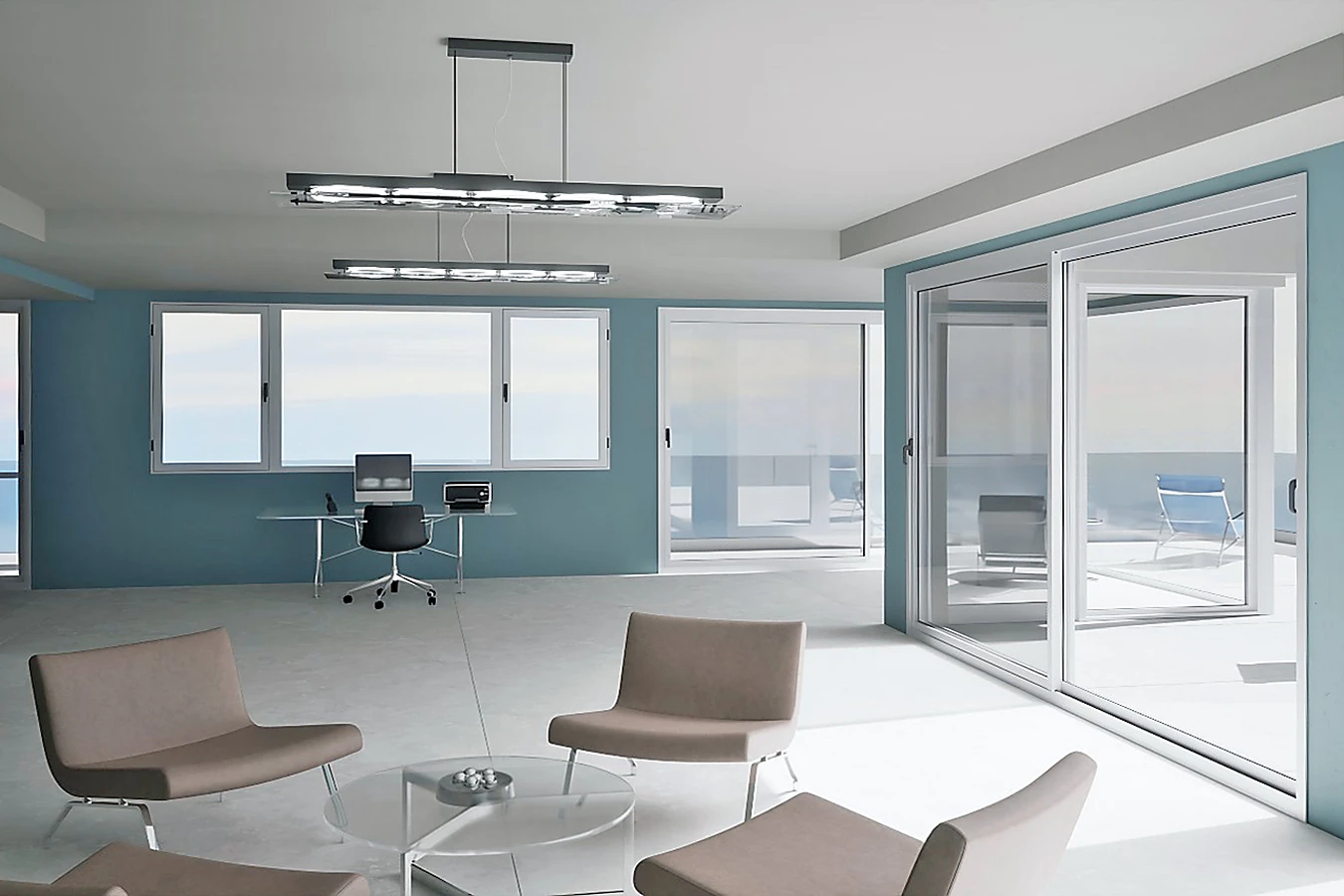 La línea de aberturas de aluminio alta prestación A40 de Aluar, la preferida en proyectos de categoría premium.