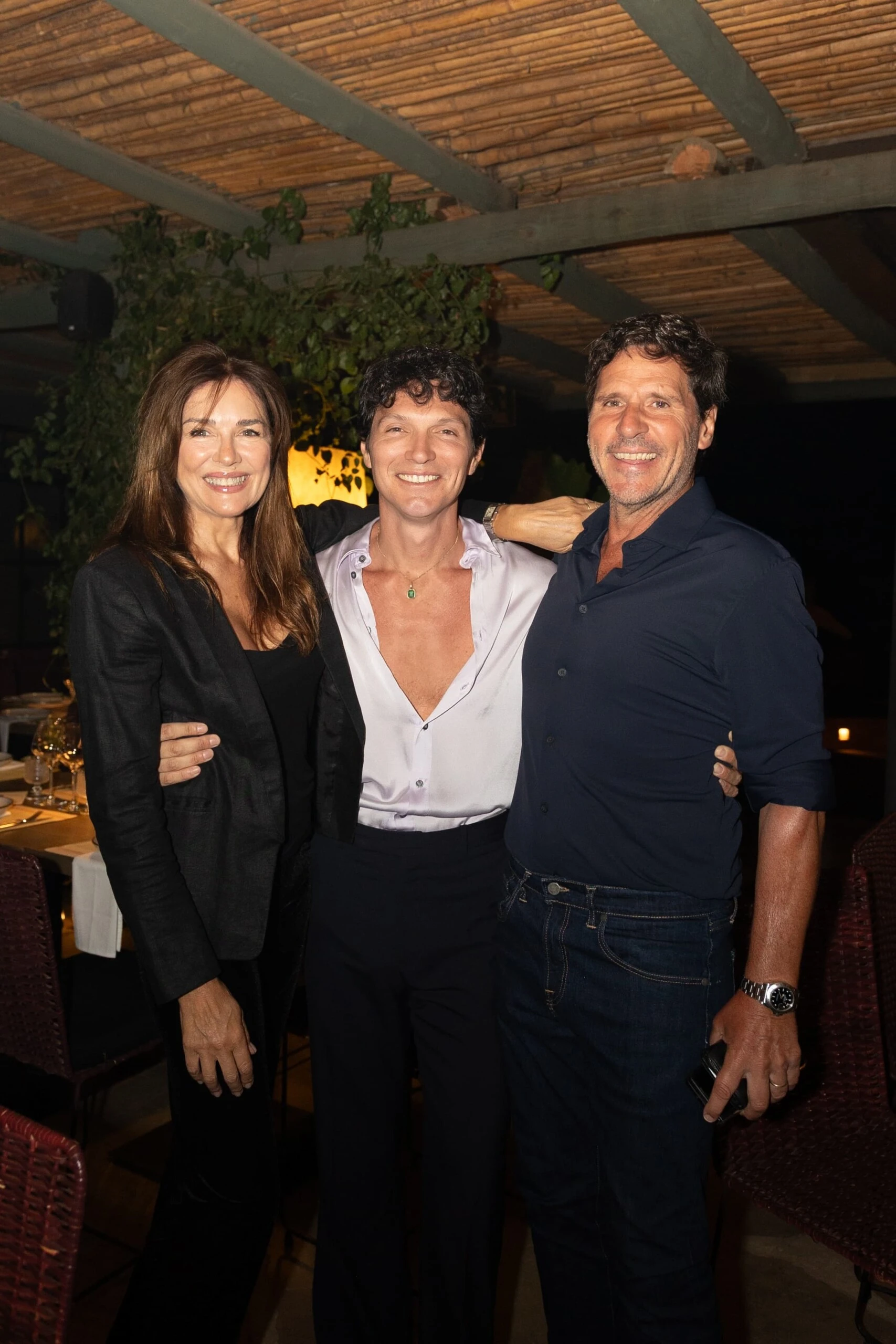 Andrea Frigerio y Lucas Bocchino en el restaurante Gurisa en La Juanita, José Ignacio1
