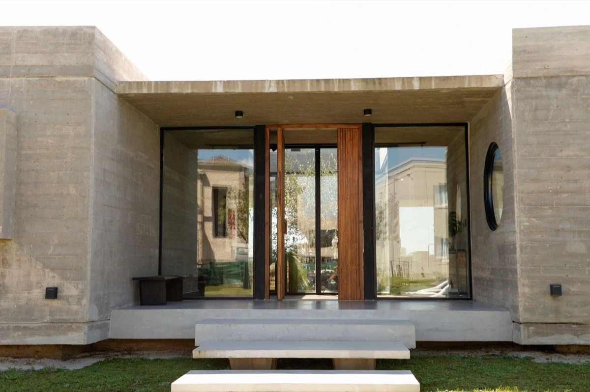 La casa fue concebida en una sola planta.
