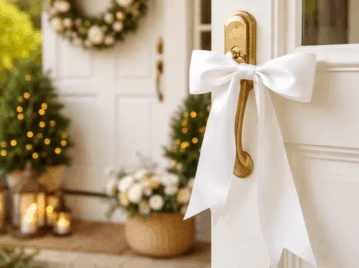 Bienestar en la entrada: qué implica colgar una cinta blanca en la puerta de casa