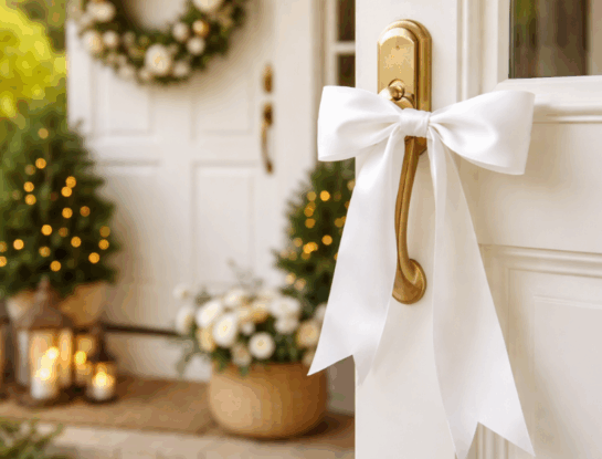Bienestar en la entrada: qué implica colgar una cinta blanca en la puerta de casa