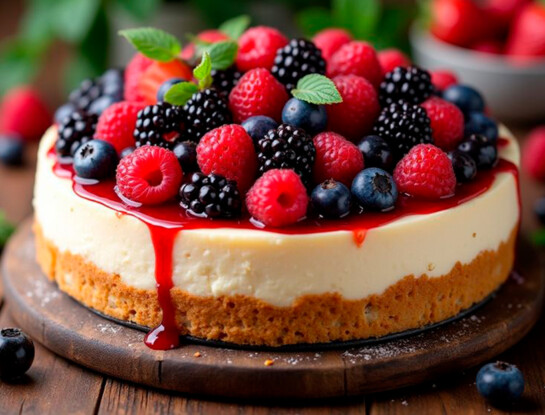 Cheesecake helado de frutos rojos: una receta fácil y sin horno ideal para la cena de Fin de Año