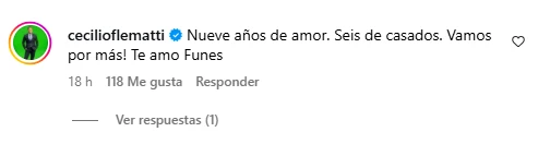 El mensaje de Cecilio Flematti.