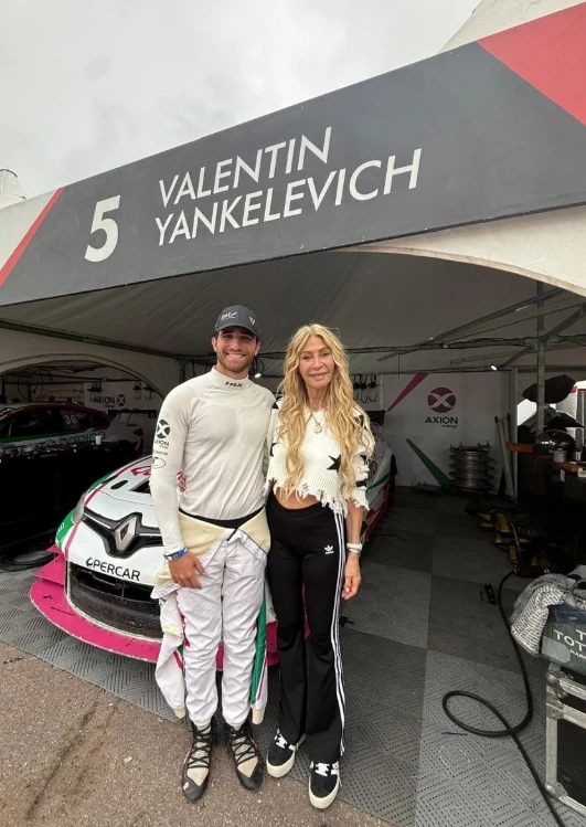 Cris viajó a Mendoza para ver correr a su nieto