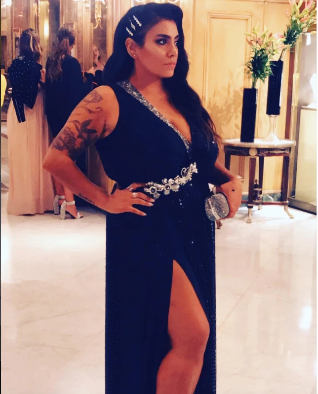 Anita Espósito en 2019, con el diseño de Guevara Ocampo que volvió a usar en la Gala de los Personajes del año